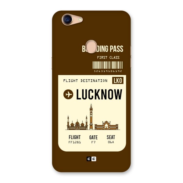 Lucknow Boarding Pass Back Case for Oppo F5 Youth